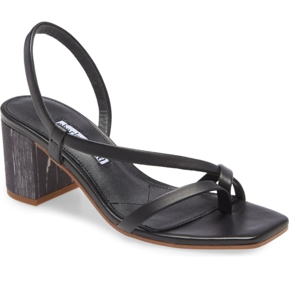 Charles David Clay Sandal With Block Heel In Black - image 1